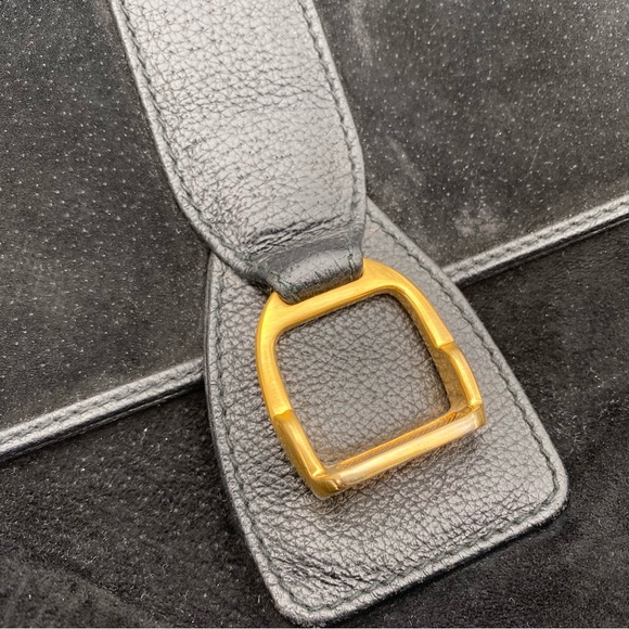 Vintage Italian suede bag - Picture 2 of 12